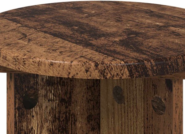VidaXL Növényállvány 2 pcs Antik Fa Ø29,5 x 40 cm Szerelt Fa