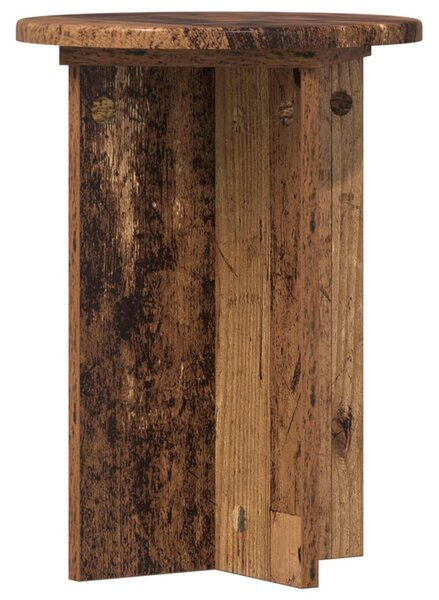 VidaXL Növényállvány 2 pcs Antik Fa Ø29,5 x 40 cm Szerelt Fa