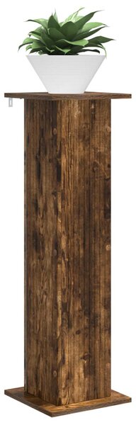 Növényállvány 2 db Füstös Tölgy 30,5 x 30 x 100,5 cm Szerelt Fa