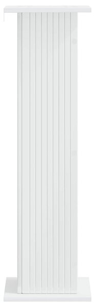 Növényállvány Magasfényű Fehér 30,5 x 30 x 100,5 cm Szerelt Fa