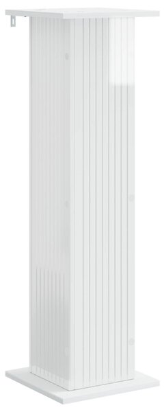 Növényállvány 2 db Magasfényű Fehér 30,5 x 30 x 100,5 cm