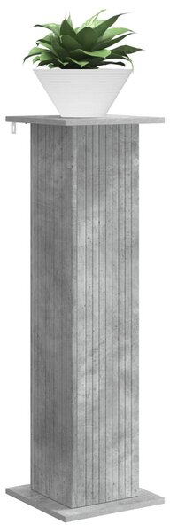Növényállvány Betonszürke 30,5 x 30 x 100,5 cm Szerelt Fa