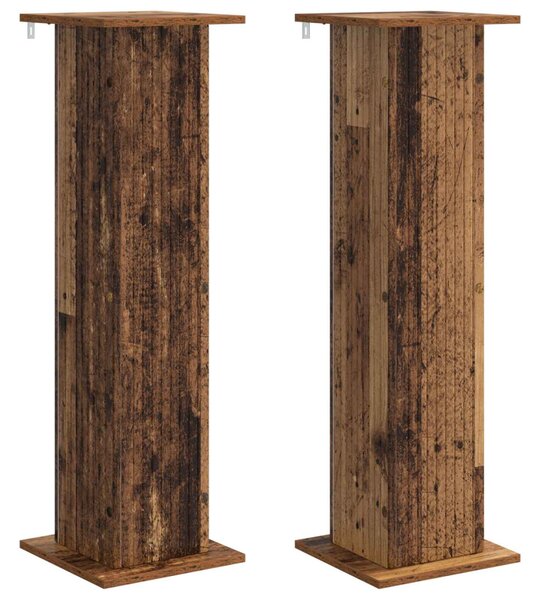 Növényállvány 2 db Antik Fa 30,5 x 30 x 100,5 cm Szerelt Fa