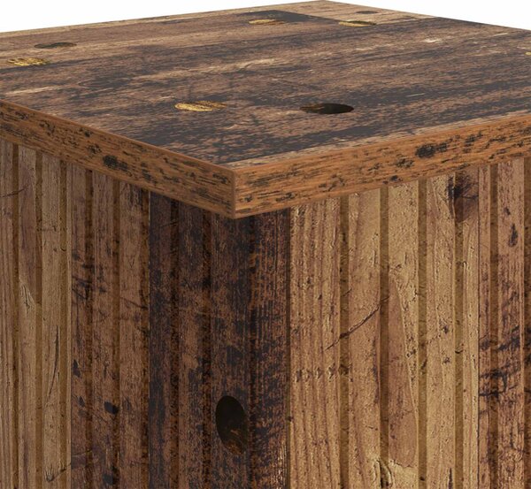 VidaXL Növényállvány Antik Fa 30,5 x 30 x 60,5 cm Szerelt Fa