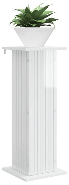 Növényállvány 2 db Magasfényű Fehér 30,5 x 30 x 80,5 cm