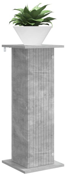 Növényállvány 2 db Betonszürke 30,5 x 30 x 80,5 cm Szerelt Fa