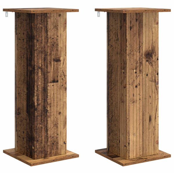 Növényállvány 2 db Antik Fa 30,5 x 30 x 80,5 cm Szerelt Fa