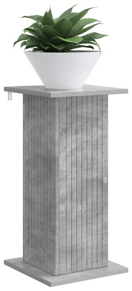 Növényállvány 2 db Betonszürke 30,5 x 30 x 60,5 cm Szerelt Fa