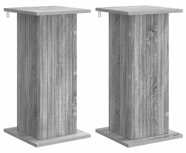Növényállvány 2 db Szürke Sonoma 30,5 x 30 x 60,5 cm Szerelt Fa