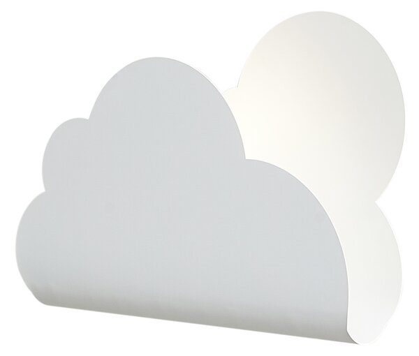 Gyerekszobai fali lámpa fehér felhő napocskával - Cloudy