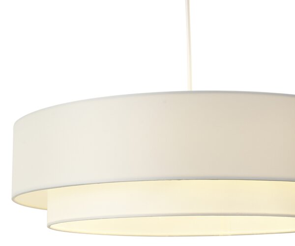 Modern függőlámpa fehér 50cm 3-Light - Drum Duo