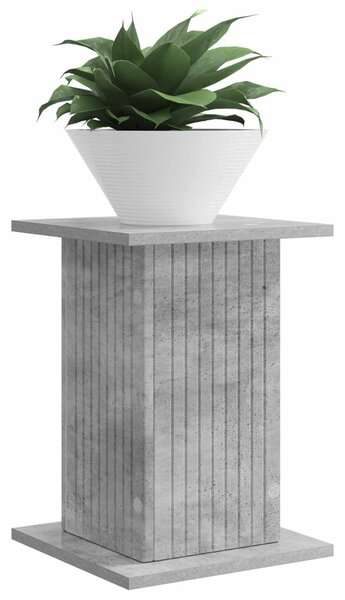 Növényállvány Betonszürke 30,5 x 30 x 43 cm Szerelt Fa