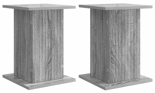 Növényállvány 2 db Szürke Sonoma 30,5 x 30 x 43 cm Szerelt Fa