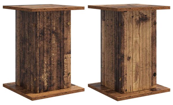 Növényállvány 2 db Antik Fa 30,5 x 30 x 43 cm Szerelt Fa