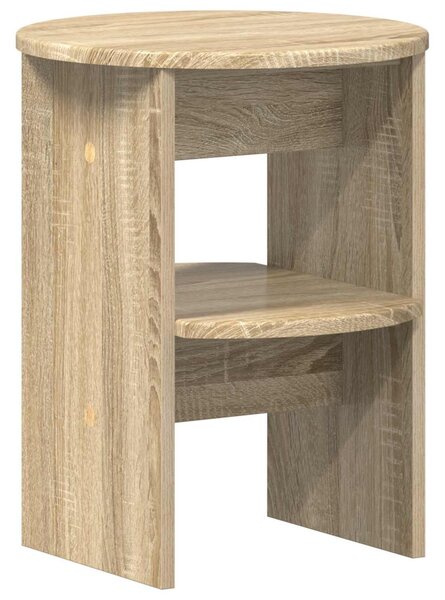Oldalsó szekrény 2 pcs Sonoma tölgy Ø40 x 50 cm Mérnöki fa