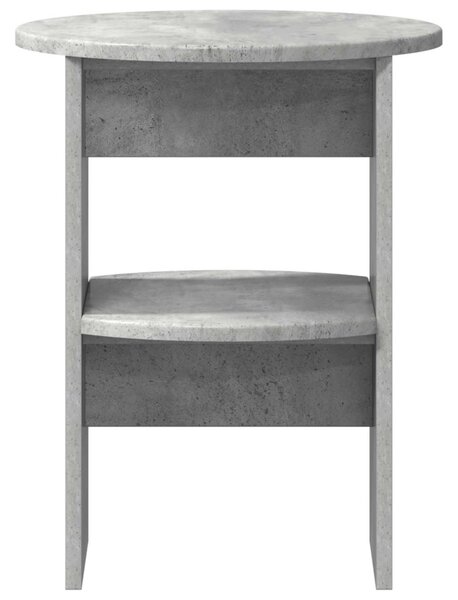 Oldalsó szekrény 2 pcs Beton Szürke Ø40 x 50 cm Mérnöki fa