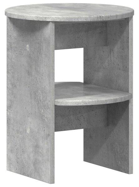 Oldalsó szekrény 2 pcs Beton Szürke Ø40 x 50 cm Mérnöki fa