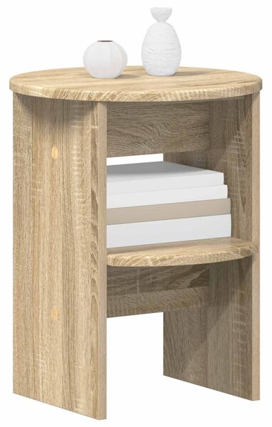 Oldalsó szekrény 2 pcs Sonoma tölgy Ø40 x 50 cm Mérnöki fa