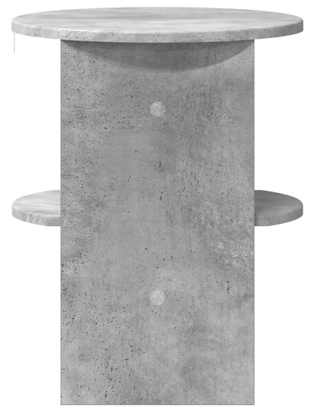 Oldalsó szekrény 2 pcs Beton Szürke Ø40 x 50 cm Mérnöki fa