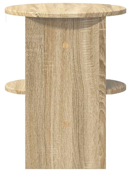 Oldalsó szekrény 2 pcs Sonoma tölgy Ø40 x 50 cm Mérnöki fa