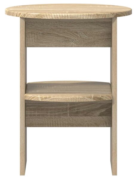 Oldalsó szekrény 2 pcs Sonoma tölgy Ø40 x 50 cm Mérnöki fa