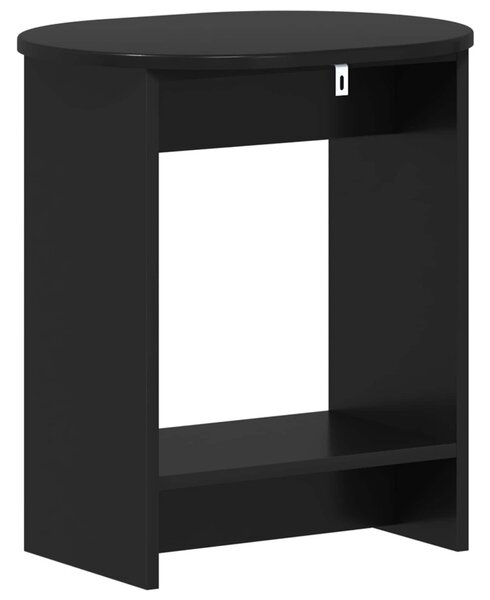 Oldal asztal Fekete 50 x 39,5 x 55 cm Szerelt Fa