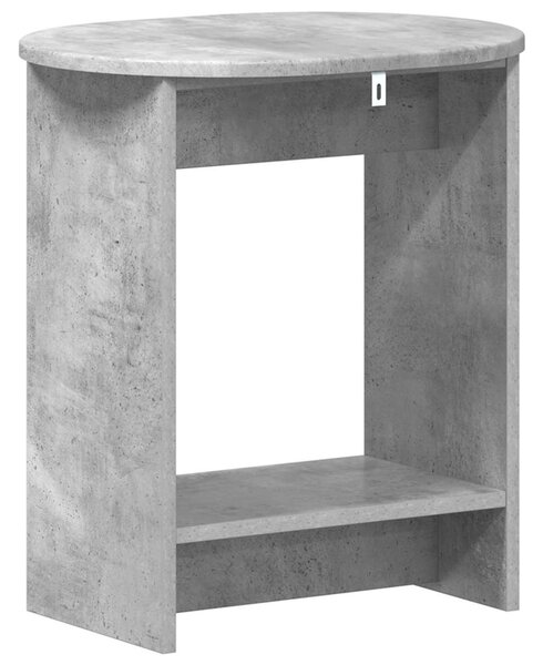 Oldal asztal Betonszürke 50 x 39,5 x 55 cm Szerelt Fa