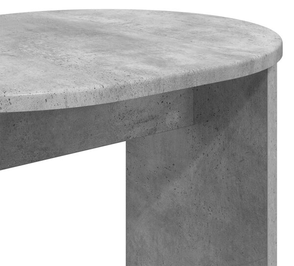 Oldal asztal Betonszürke 50 x 39,5 x 55 cm Szerelt Fa