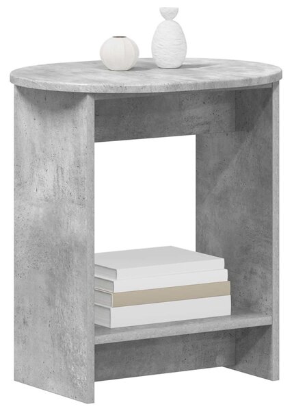 Oldal asztal Betonszürke 50 x 39,5 x 55 cm Szerelt Fa