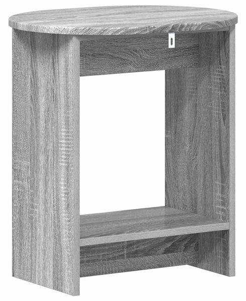 Oldal asztal Szürke Sonoma 50 x 39,5 x 55 cm Szerelt Fa