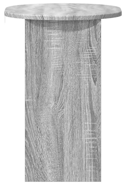 Oldal asztal Szürke Sonoma 50 x 39,5 x 55 cm Szerelt Fa