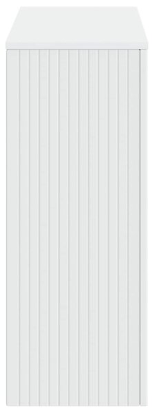 Konzolasztal Csíkos Fehér 101 x 29 x 74 cm Mérnöki fa