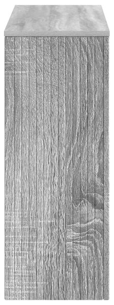 Konzolasztal Csíkos Szürke Sonoma 101 x 29 x 74 cm Mérnöki fa