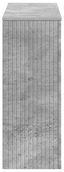 Konzolasztal Csíkos Beton Szürke 101 x 29 x 74 cm Mérnöki fa