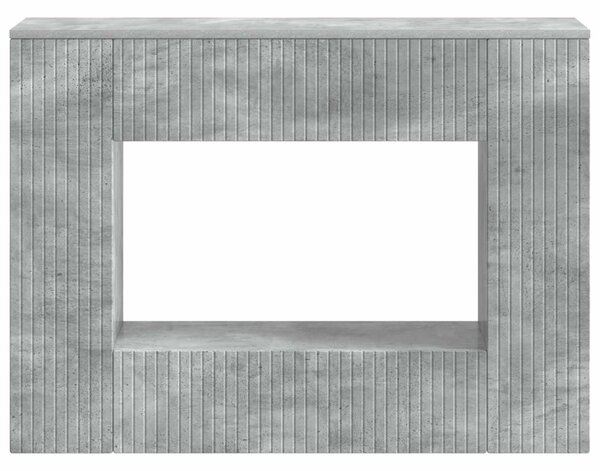Konzolasztal Csíkos Beton Szürke 101 x 29 x 74 cm Mérnöki fa