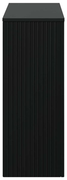 Konzolasztal Csíkos Fekete 101 x 29 x 74 cm Mérnöki fa