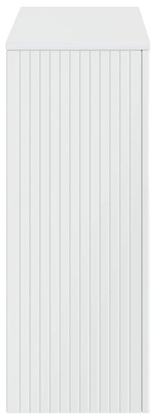 Konzolasztal Magasfényű Fehér 101 x 29 x 74 cm Mérnöki fa