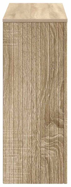 Konzolasztal Csíkos Sonoma tölgy 101 x 29 x 74 cm Mérnöki fa