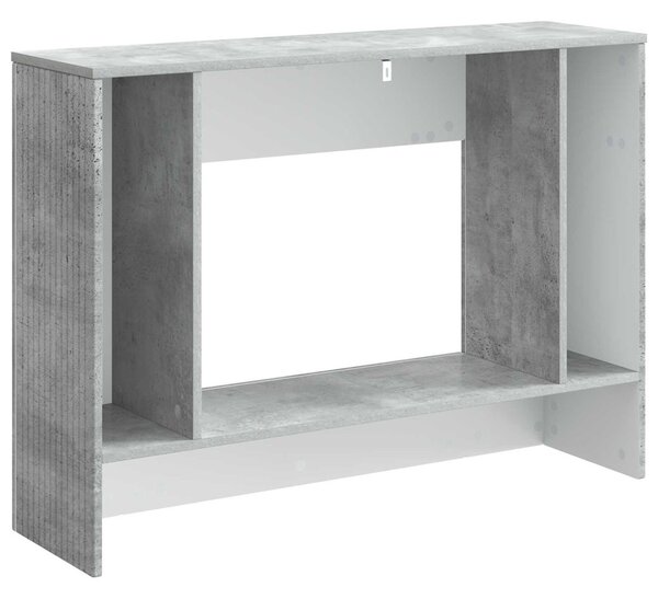 Konzolasztal Csíkos Beton Szürke 101 x 29 x 74 cm Mérnöki fa