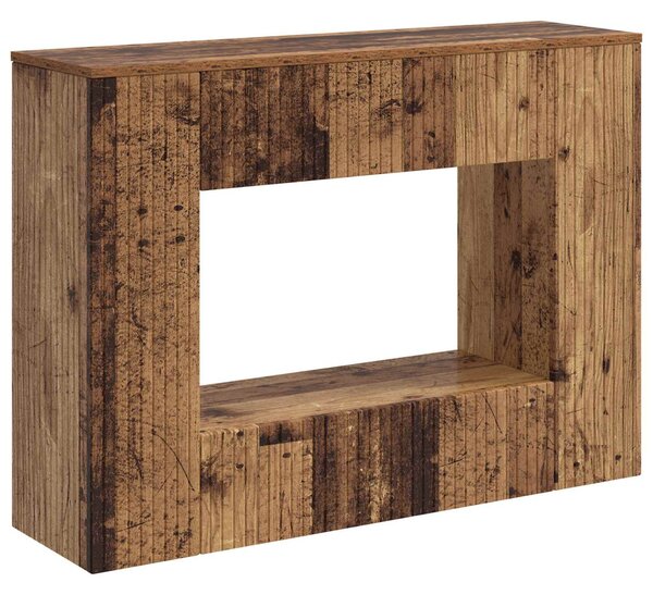 Konzolasztal Csíkos Öreg fa 101 x 29 x 74 cm Mérnöki fa
