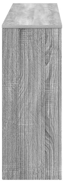Konzolasztal Csíkos Szürke Sonoma 155 x 29 x 74 cm Mérnöki fa