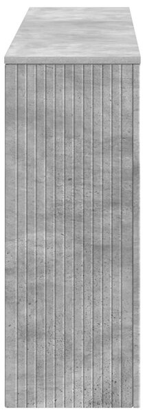 Konzolasztal Csíkos Beton Szürke 155 x 29 x 74 cm Mérnöki fa