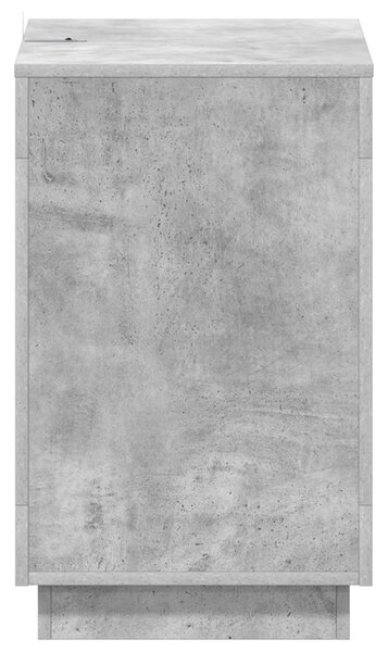 Oldal asztal Betonszürke 60 x 40 x 65 cm Szerelt Fa