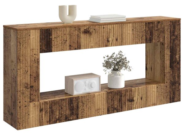 Konzolasztal Csíkos Öreg fa 155 x 29 x 74 cm Mérnöki fa