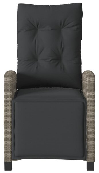 3 részes szürke polyrattan bisztrógarnitúra párnákkal
