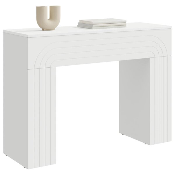 Dohányzóasztal Fehér 102 x 35 x 75 cm Szerelt Fa