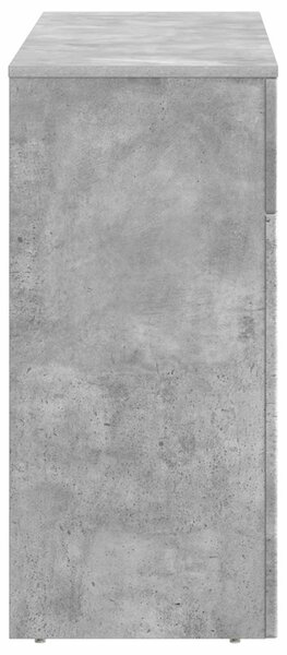 Dohányzóasztal Betonszürke 102 x 35 x 75 cm Szerelt Fa