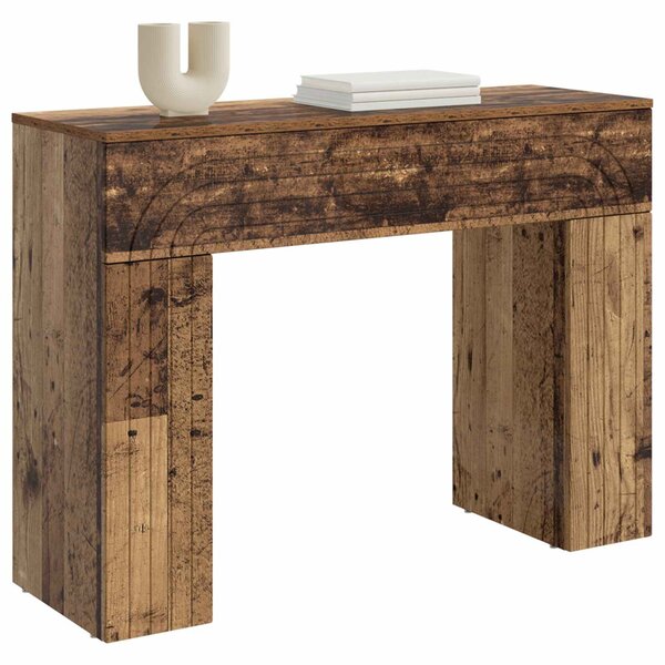 Dohányzóasztal Antik Fa 102 x 35 x 75 cm Szerelt Fa