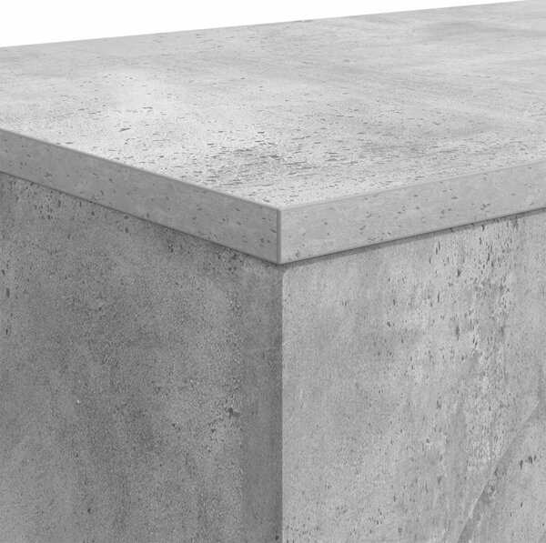 Dohányzóasztal Betonszürke 102 x 35 x 75 cm Szerelt Fa