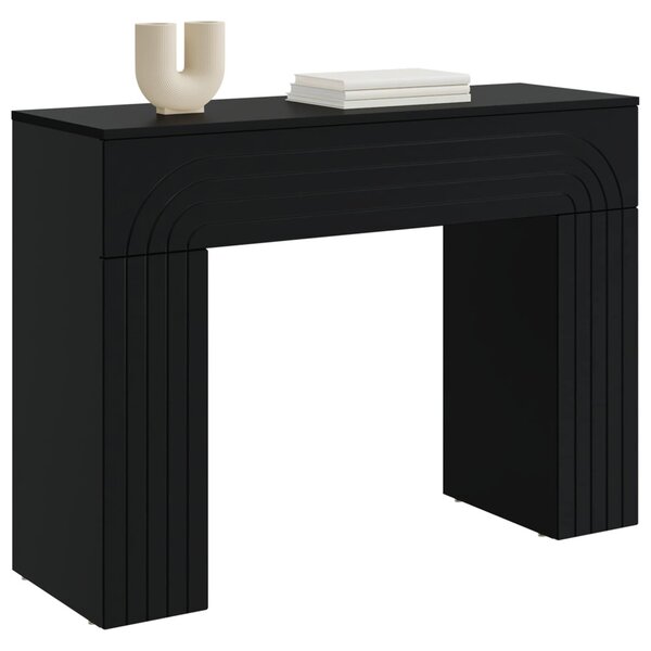 Dohányzóasztal Fekete 102 x 35 x 75 cm Szerelt Fa